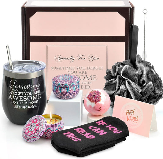 Ladies' birthday present,Christmas Gift for Friends Unique Gift Box for Girlfriend Sisters Mother Fun Gift Set Black